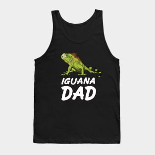 Iguana Dad for Iguana Lovers, White Tank Top